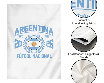 Argentina 2026 Soccer Football Fan Argentinian Flag Garden Flag