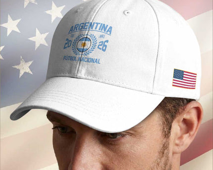 Argentina 2026 Soccer Football Fan Argentinian Flag Baseball Cap