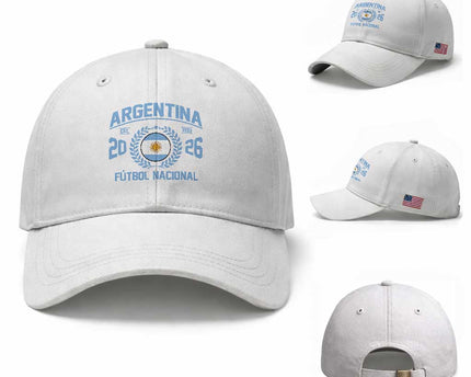 Argentina 2026 Soccer Football Fan Argentinian Flag Baseball Cap