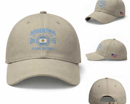 Argentina 2026 Soccer Football Fan Argentinian Flag Baseball Cap