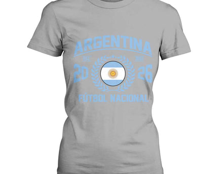 Argentina 2026 Soccer Football Fan Argentinian Flag T-Shirt For Women