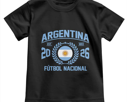 Argentina 2026 Soccer Football Fan Argentinian Flag Toddler T-Shirt