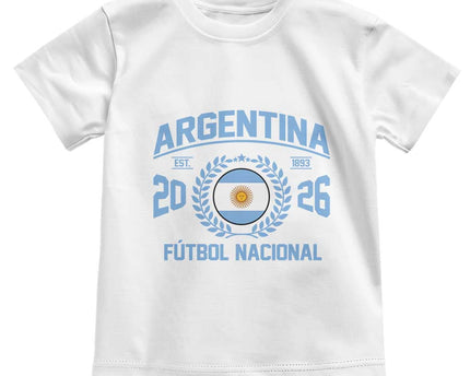Argentina 2026 Soccer Football Fan Argentinian Flag Toddler T-Shirt