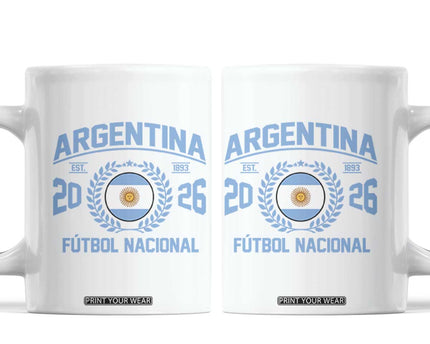 Argentina 2026 Soccer Football Fan Argentinian Flag Coffee Mug