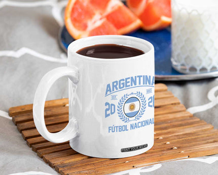 Argentina 2026 Soccer Football Fan Argentinian Flag Coffee Mug
