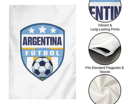 Argentina Soccer Football Garden Flag Argentinian Football Game Day Supporter