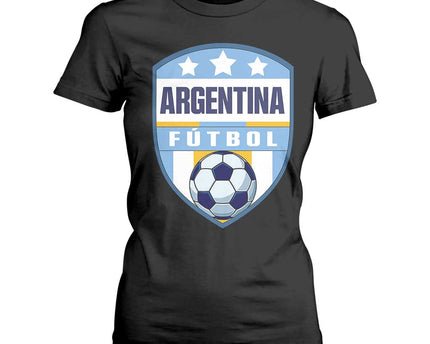 Argentina Soccer Football T-Shirt For Women Argentinian Football Game Day Supporter
