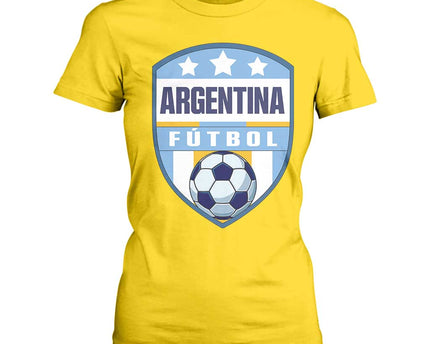 Argentina Soccer Football T-Shirt For Women Argentinian Football Game Day Supporter