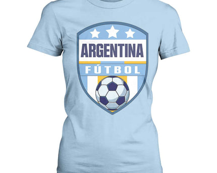 Argentina Soccer Football T-Shirt For Women Argentinian Football Game Day Supporter