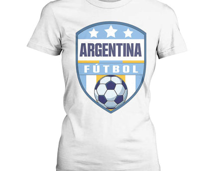 Argentina Soccer Football T-Shirt For Women Argentinian Football Game Day Supporter