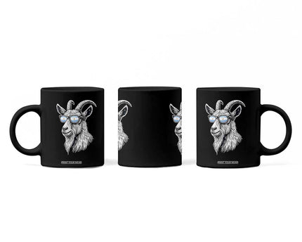 Cool Goat With Sunglasses Argentinian Flag Coffee Mug Argentina
