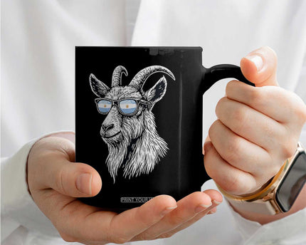 Cool Goat With Sunglasses Argentinian Flag Coffee Mug Argentina