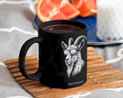 Cool Goat With Sunglasses Argentinian Flag Coffee Mug Argentina