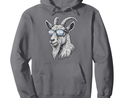 Cool Goat With Sunglasses Argentinian Flag Hoodie