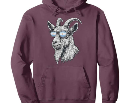 Cool Goat With Sunglasses Argentinian Flag Hoodie