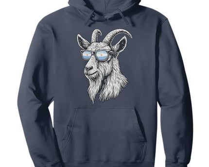 Cool Goat With Sunglasses Argentinian Flag Hoodie