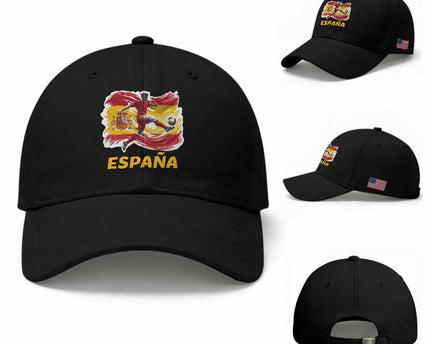 Spain Espana Soccer Football Fan Spanish Flag Baseball Cap