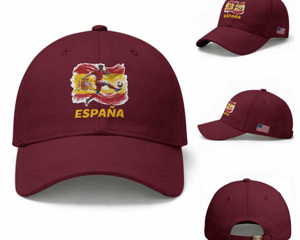 Spain Espana Soccer Football Fan Spanish Flag Baseball Cap