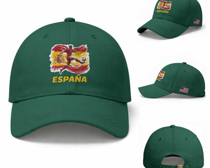 Spain Espana Soccer Football Fan Spanish Flag Baseball Cap