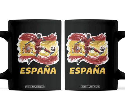 Spain Espana Soccer Football Fan Spanish Flag Coffee Mug