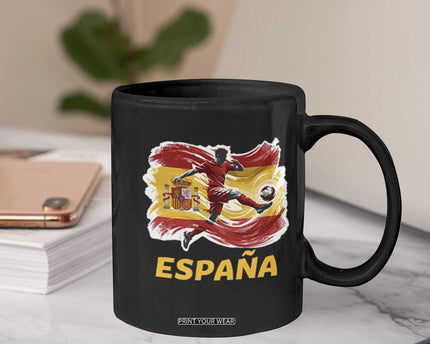 Spain Espana Soccer Football Fan Spanish Flag Coffee Mug