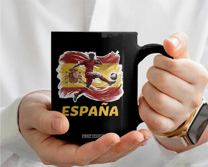 Spain Espana Soccer Football Fan Spanish Flag Coffee Mug