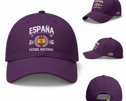 Spain 2026 Soccer Football Fan Spanish Flag Baseball Cap