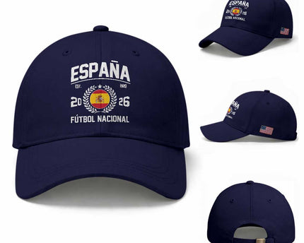 Spain 2026 Soccer Football Fan Spanish Flag Baseball Cap