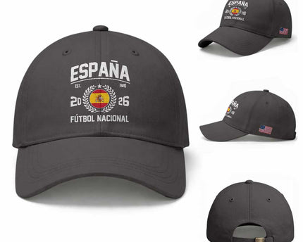 Spain 2026 Soccer Football Fan Spanish Flag Baseball Cap