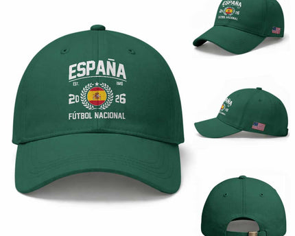 Spain 2026 Soccer Football Fan Spanish Flag Baseball Cap