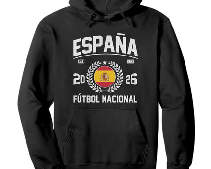Spain 2026 Soccer Football Fan Spanish Flag Hoodie