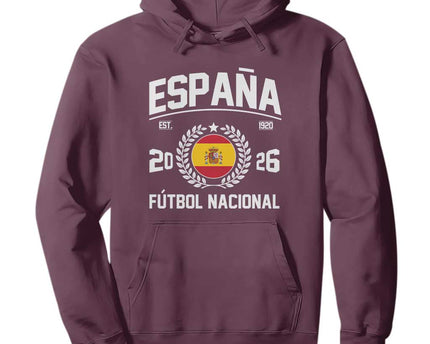 Spain 2026 Soccer Football Fan Spanish Flag Hoodie