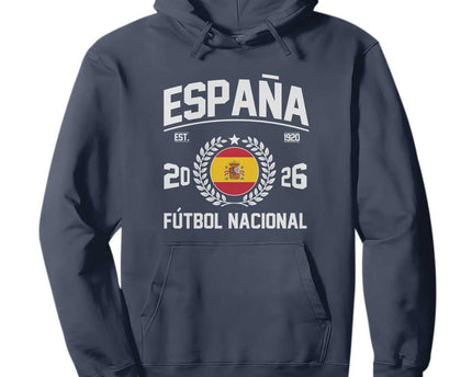 Spain 2026 Soccer Football Fan Spanish Flag Hoodie