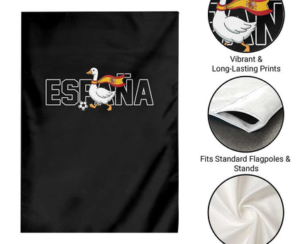 Espana Spain Soccer Football Garden Flag Silly Goose Spanish Flag Fan Supporter