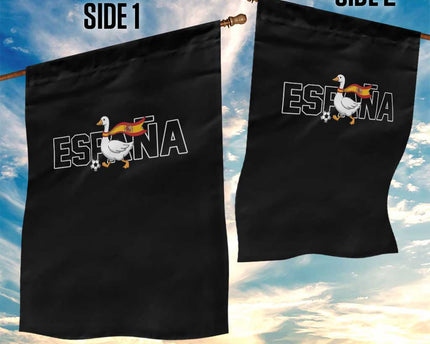 Espana Spain Soccer Football Garden Flag Silly Goose Spanish Flag Fan Supporter