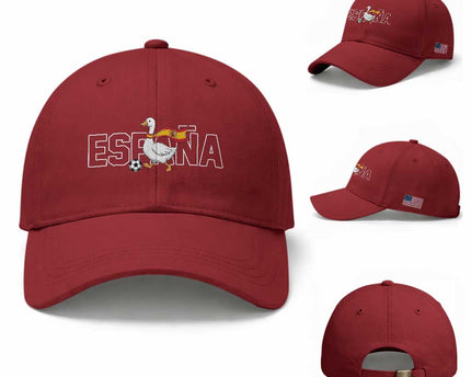 Espana Spain Soccer Football Baseball Cap Silly Goose Spanish Flag Fan Supporter