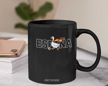 Espana Spain Soccer Football Coffee Mug Silly Goose Spanish Flag Fan Supporter