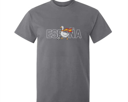 Espana Spain Soccer Football T-Shirt For Kid Silly Goose Spanish Flag Fan Supporter