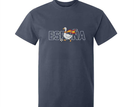 Espana Spain Soccer Football T-Shirt For Kid Silly Goose Spanish Flag Fan Supporter