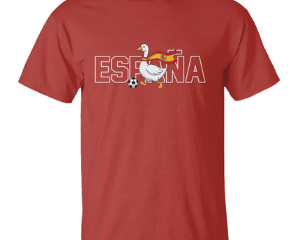Espana Spain Soccer Football T-Shirt Silly Goose Spanish Flag Fan Supporter