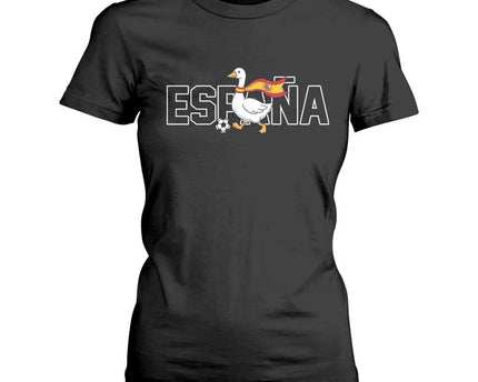Espana Spain Soccer Football T-Shirt For Women Silly Goose Spanish Flag Fan Supporter