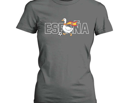 Espana Spain Soccer Football T-Shirt For Women Silly Goose Spanish Flag Fan Supporter