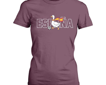 Espana Spain Soccer Football T-Shirt For Women Silly Goose Spanish Flag Fan Supporter