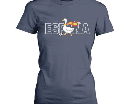 Espana Spain Soccer Football T-Shirt For Women Silly Goose Spanish Flag Fan Supporter