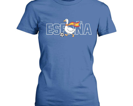Espana Spain Soccer Football T-Shirt For Women Silly Goose Spanish Flag Fan Supporter