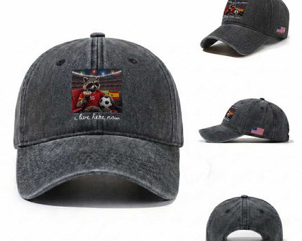 Espana Spain Soccer Football Fan Spanish Flag Washed Cotton Baseball Cap