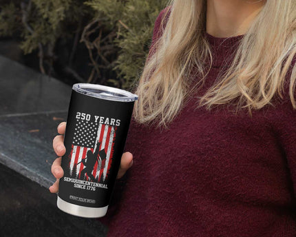 250th Anniversary USA Tumbler Cup Bigfoot Patriotic American USA Flag