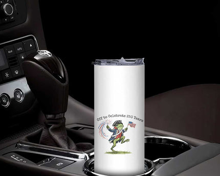 250th Anniversary USA Skinny Tumbler Funny Patriotic Frog USA Independence Day