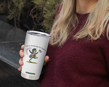 250th Anniversary USA Tumbler Cup Funny Patriotic Frog USA Independence Day