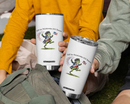 250th Anniversary USA Tumbler Cup Funny Patriotic Frog USA Independence Day
